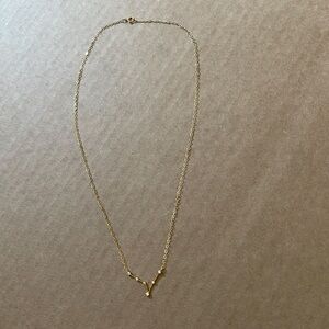 Gold Pisces Rhinestone Constellation Necklace